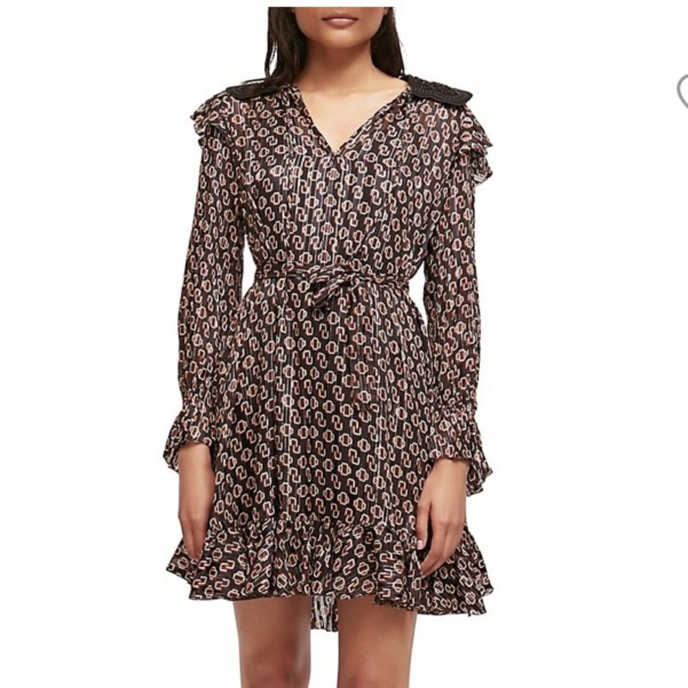 MAJE Rinette Silk Blend Dress - Picture 1 of 6